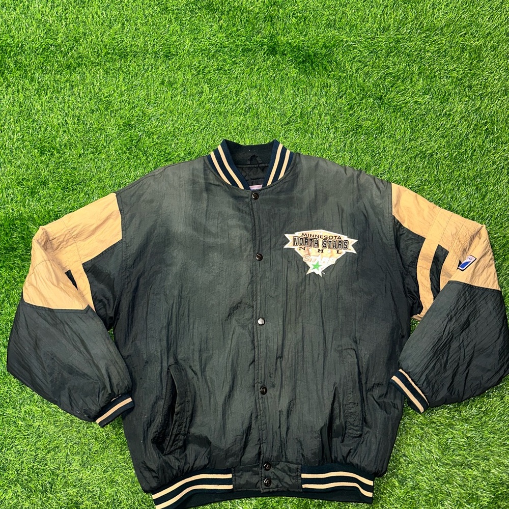 Vintage LOGO 7 nhl Minnesota North stars jacket size large